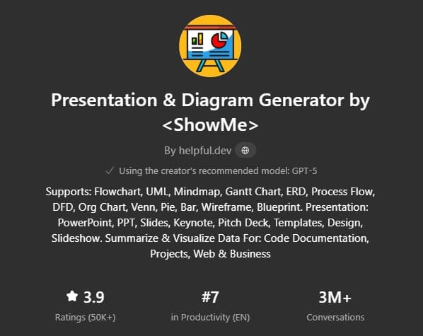ShowMe: Presentation & Diagram Generator